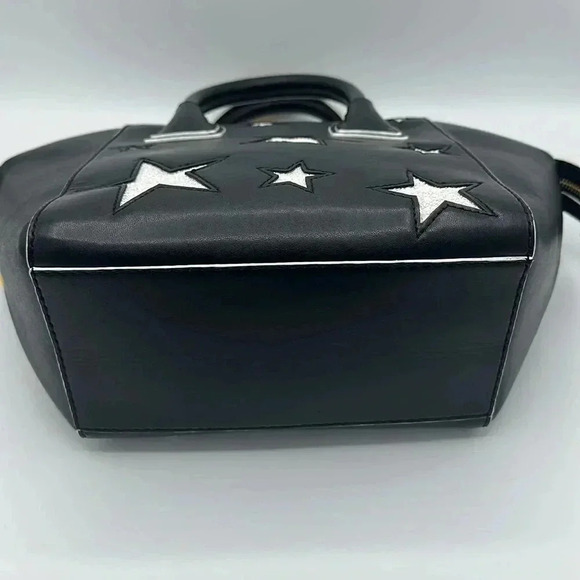 Stella McCartney Black 2-Way Stars Bag purse - Picture 4 of 11